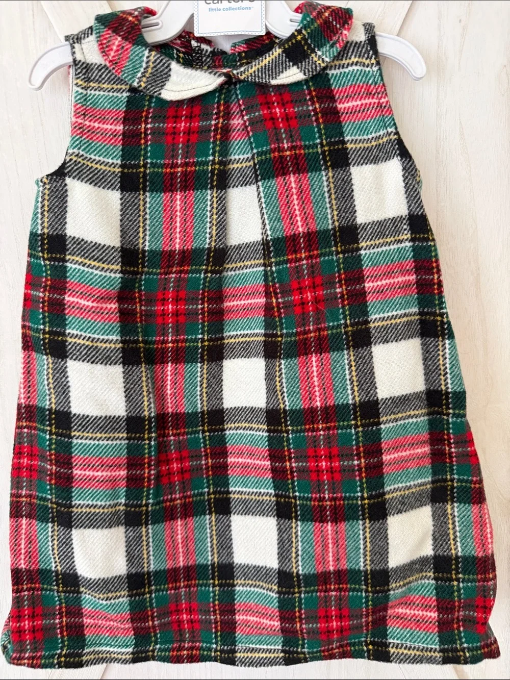 Carter's Red, Green & Cream Plaid Skirt